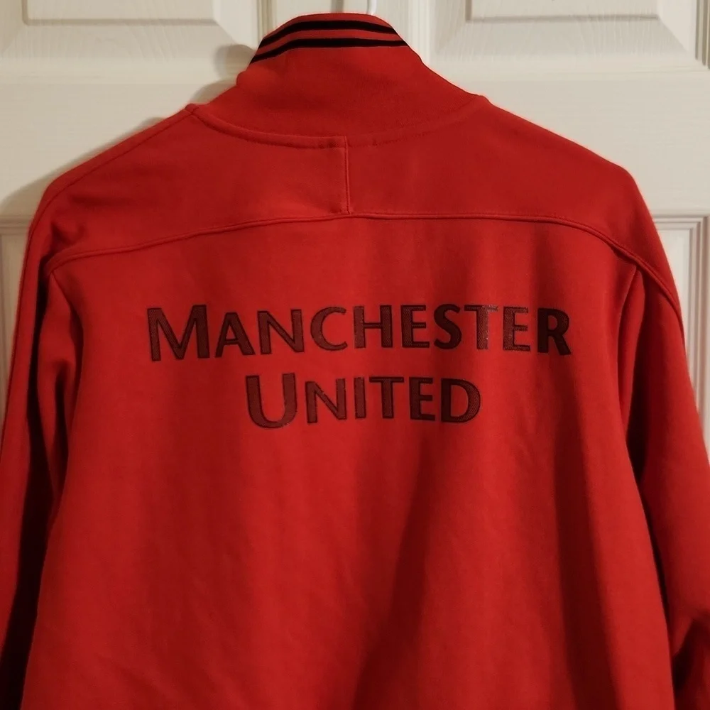 Vintage Y2K Nike Manchester United Track Jacket Full Zip Sz XL Soccer Futbol EUC - Picture 11 of 14